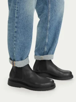 Chelsea Combat Ess Chelsea Boot Lth YM0YM01374 Nero