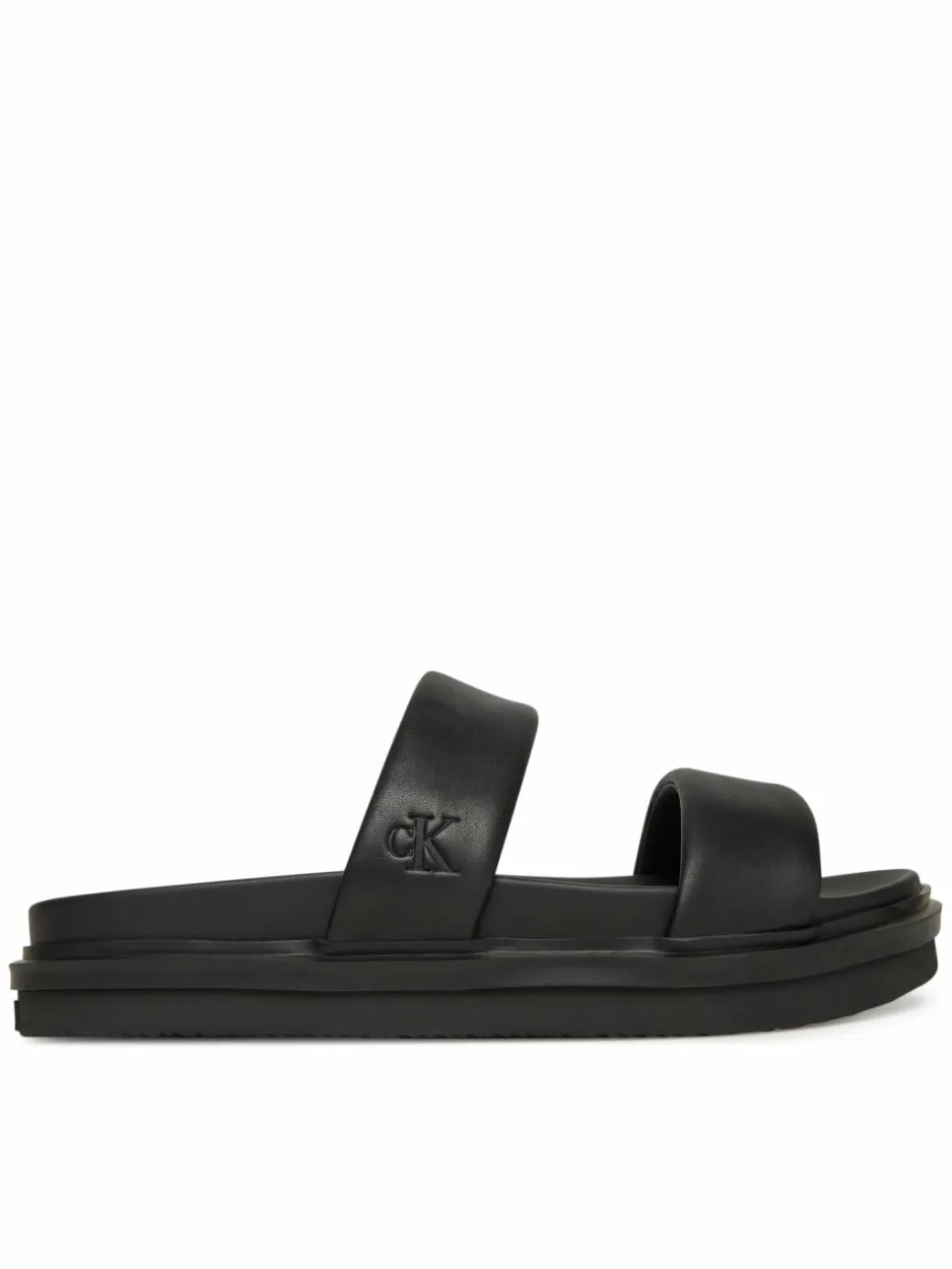 Ciabatte Flat Molded Doublebar Sandal Lth YM0YM01226 Nero