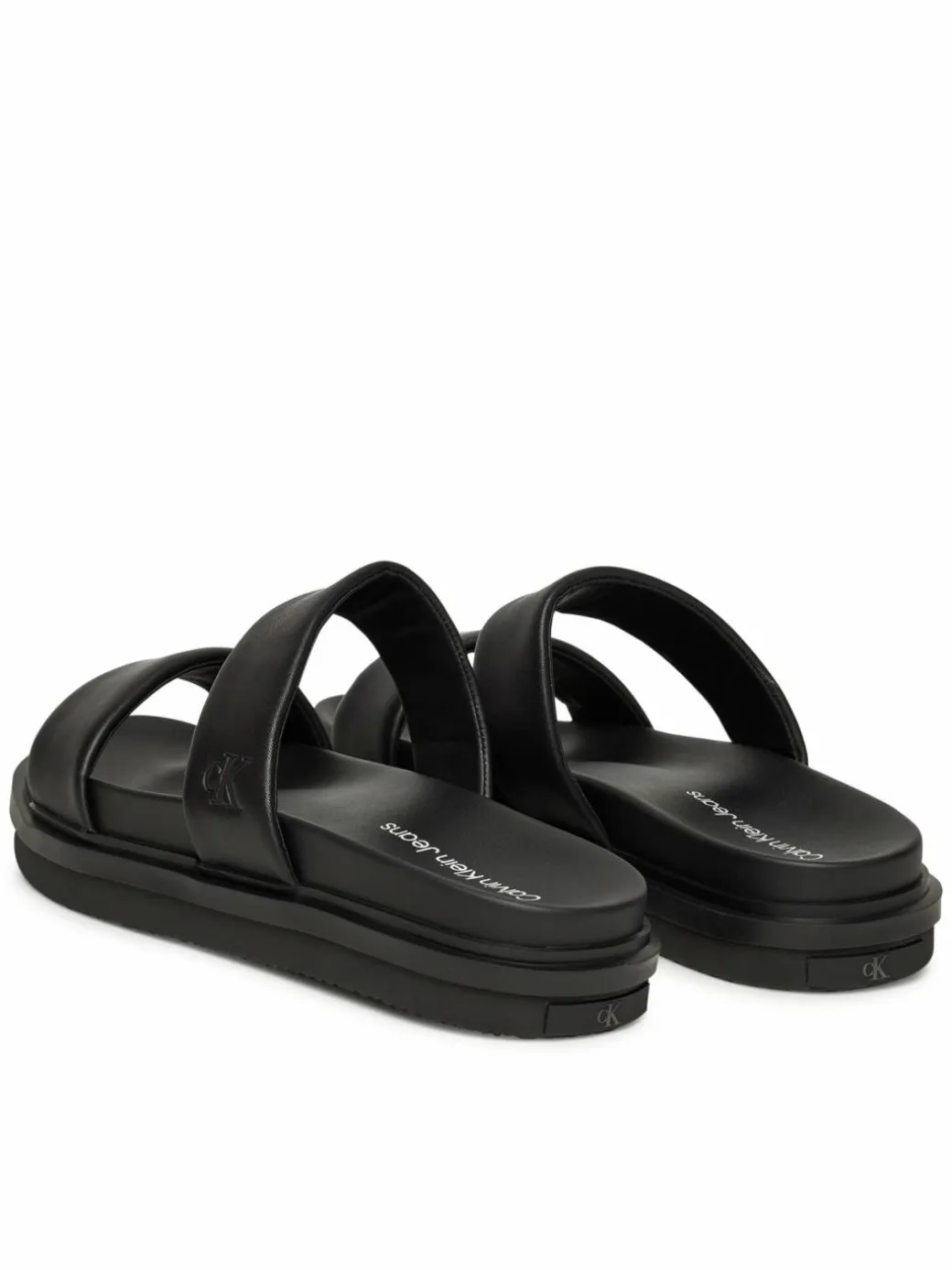 Ciabatte Flat Molded Doublebar Sandal Lth YM0YM01226 Nero