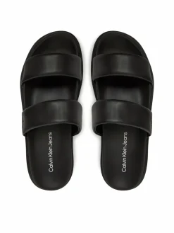 Ciabatte Flat Molded Doublebar Sandal Lth YM0YM01226 Nero