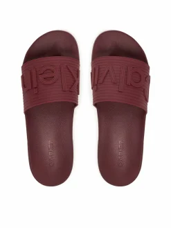 Ciabatte Nemo - Contoured Emblem Logo Sliders HM0HM02113 Bordeaux