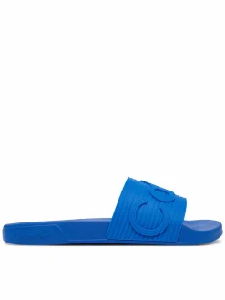 Ciabatte Nemo - Contoured Emblem Logo Sliders HM0HM02113 Blu