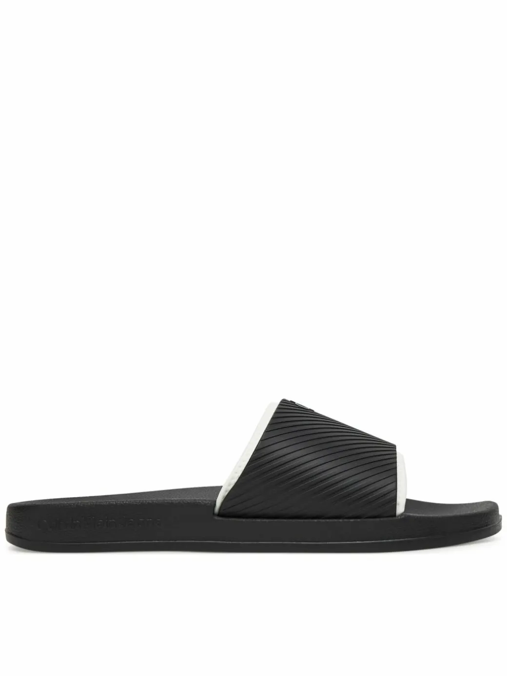 Ciabatte Slide Rubber Neoprene Text YM0YM01234 Nero