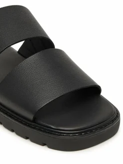 Ciabatte Sq Molded Sandal Db Lth HM0HM02234 Nero