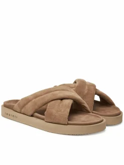 Ciabatte Suede Crossed 50102-500 Beige
