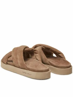Ciabatte Suede Crossed 50102-500 Beige