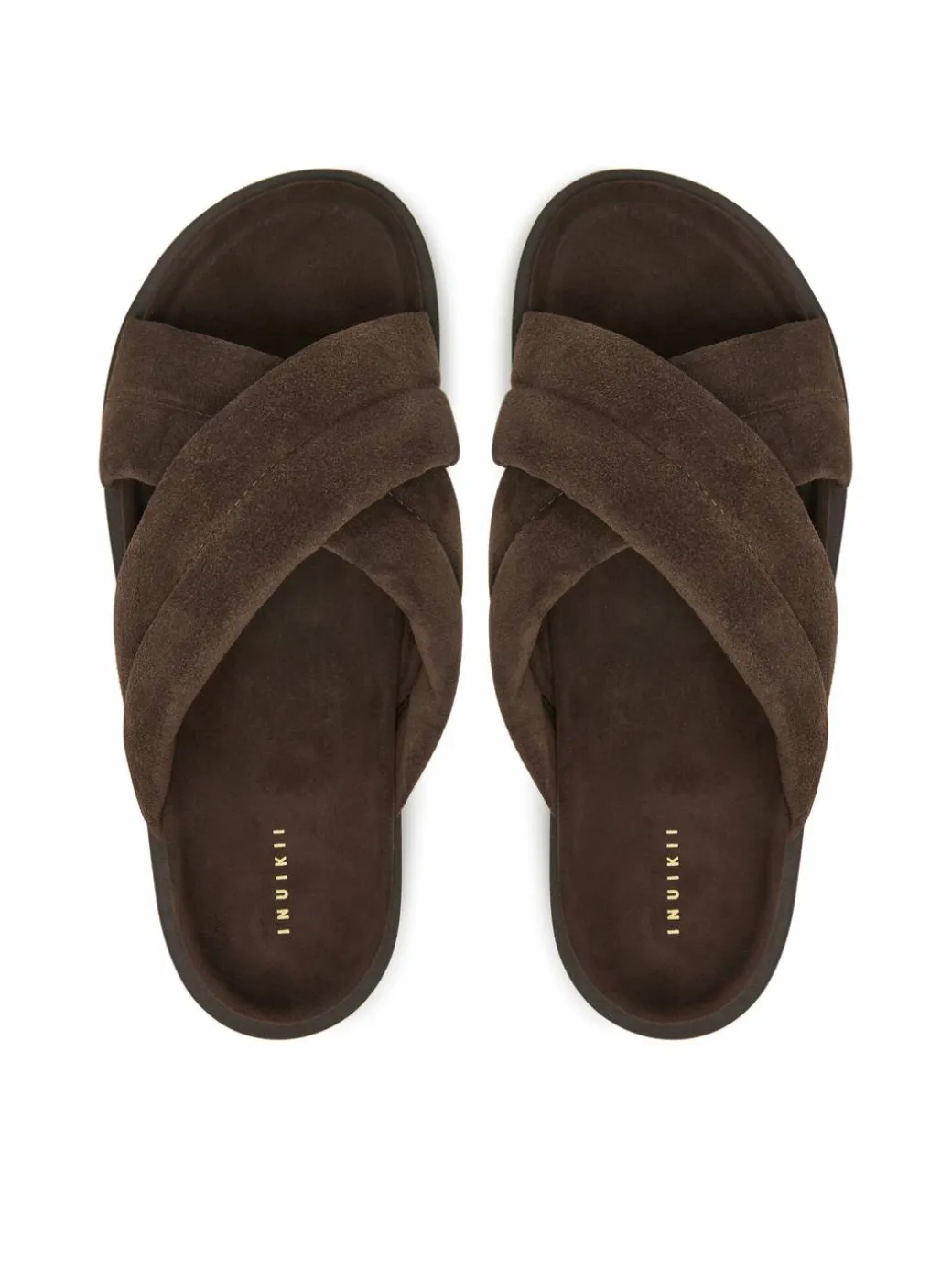 Ciabatte Suede Crossed 50102-500 Marrone