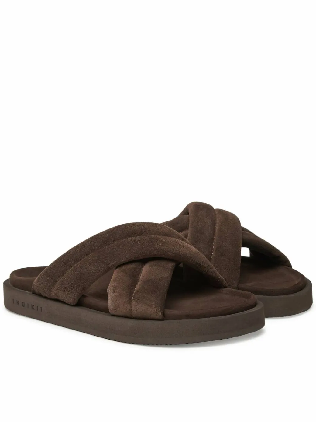 Ciabatte Suede Crossed 50102-500 Marrone