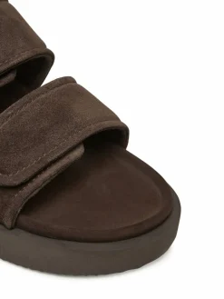 Ciabatte Suede Double Band 50102-510 Marrone