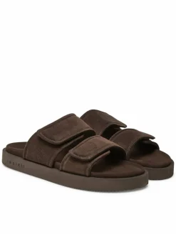 Ciabatte Suede Double Band 50102-510 Marrone