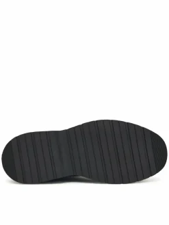 Polacchine Combat Ess Lace Up Zip Boot Lth YM0YM01373 Nero