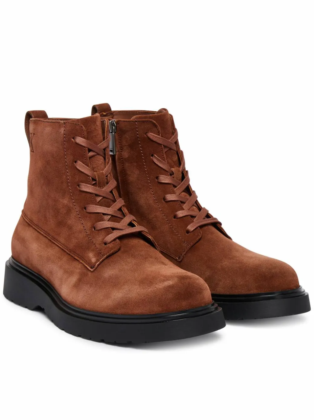 Polacchine Combat Ess Lace Up Zip Boot Su YM0YM01371 Marrone
