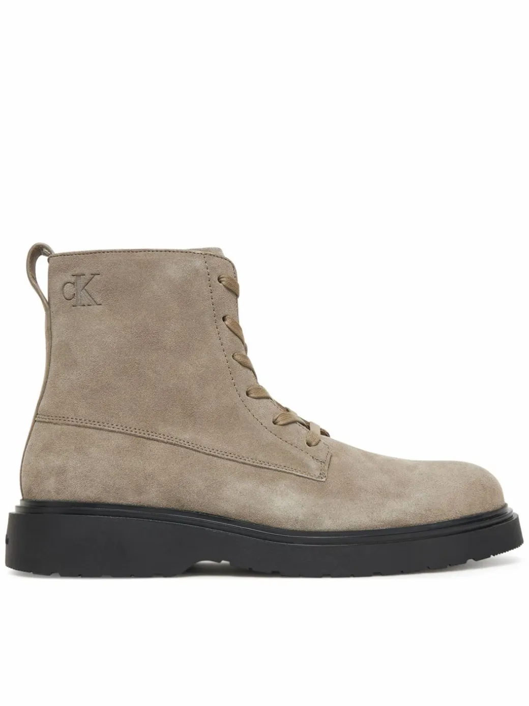Polacchine Combat Ess Lace Up Zip Boot Su YM0YM01371 Grigio