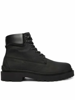 Polacchine Tjm Lace Up Boot Leather EM0EM01629 Nero