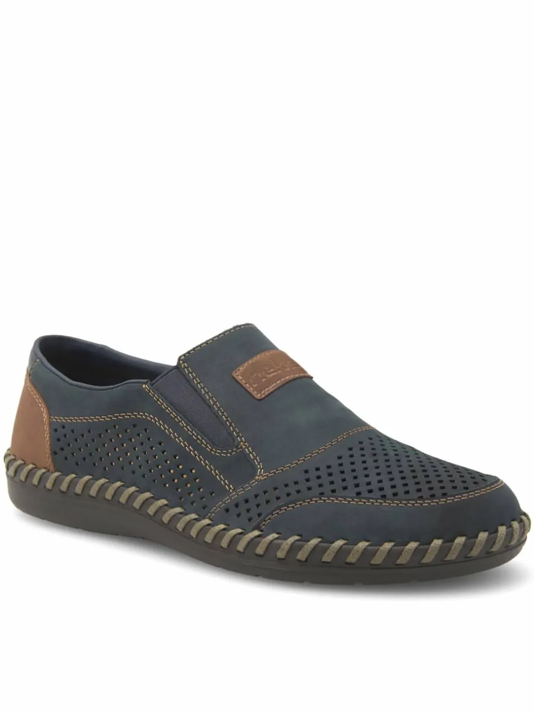 Scarpe basse B2466-14 Blu scuro