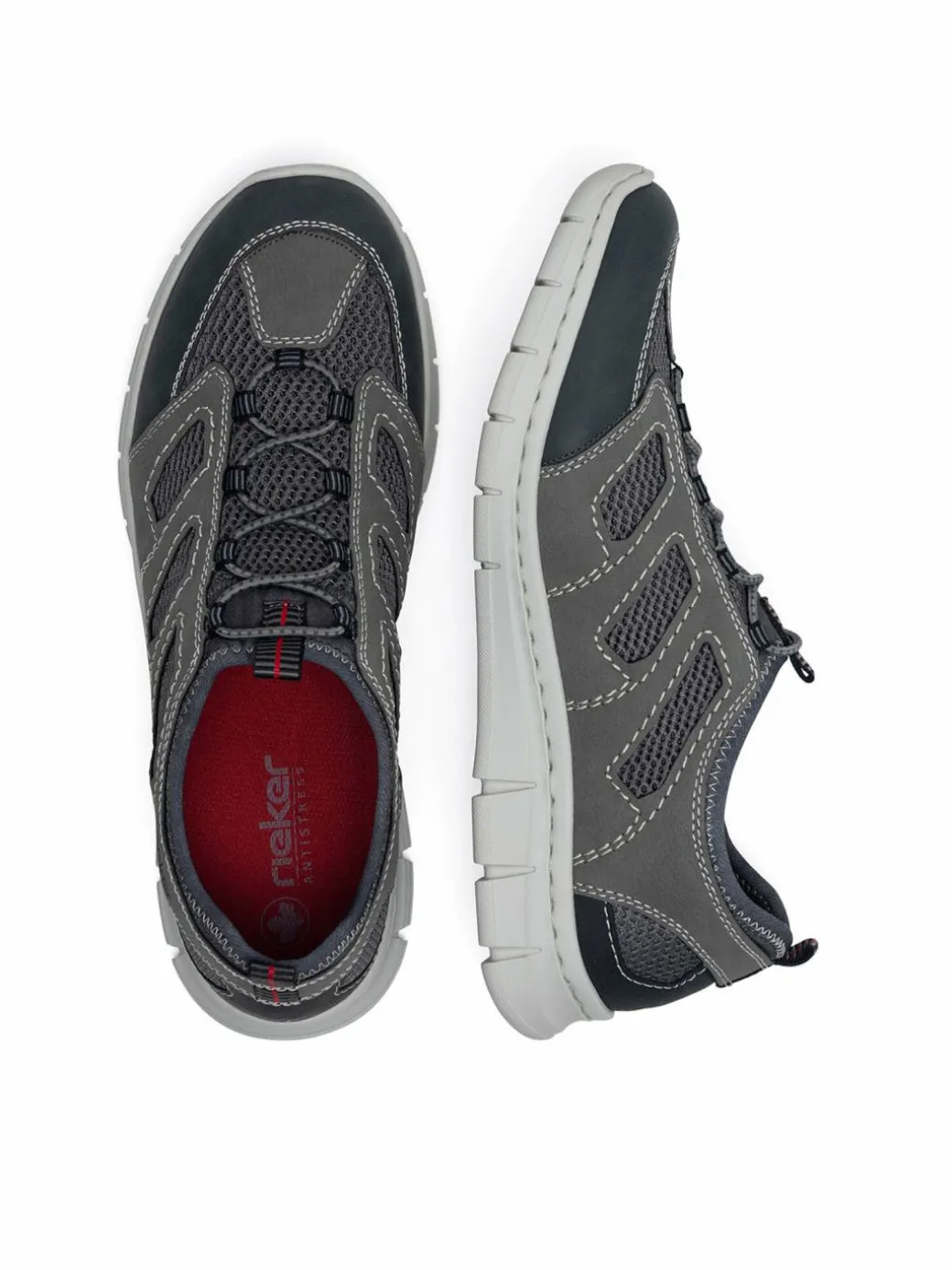 Scarpe basse B7762-45 Grigio