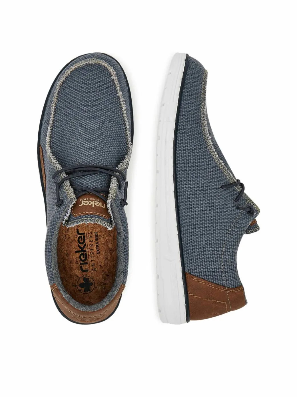 Scarpe basse 08600-12 Blu scuro