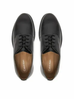 Scarpe basse Ess Rubber Derby Lth HM0HM02056 Nero
