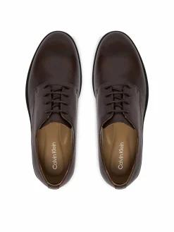 Scarpe basse Ess Rubber Derby Lth HM0HM02056 Marrone