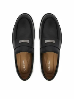 Scarpe basse Ess Rubber Loafer Hw Plaq Va Lth HM0HM02177 Nero