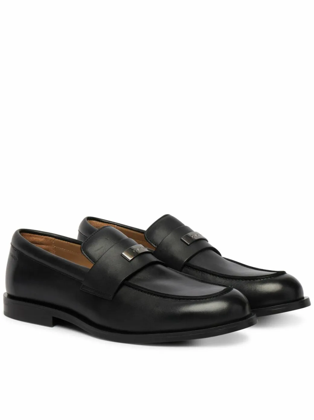 Scarpe basse Ess Rubber Loafer Hw Plaq Va Lth HM0HM02177 Nero