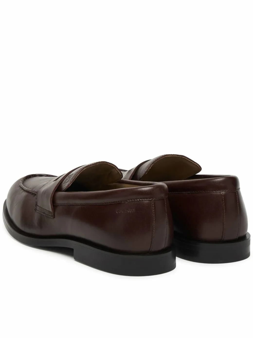 Scarpe basse Ess Rubber Penny Loafer Pol Lth HM0HM02025 Marrone