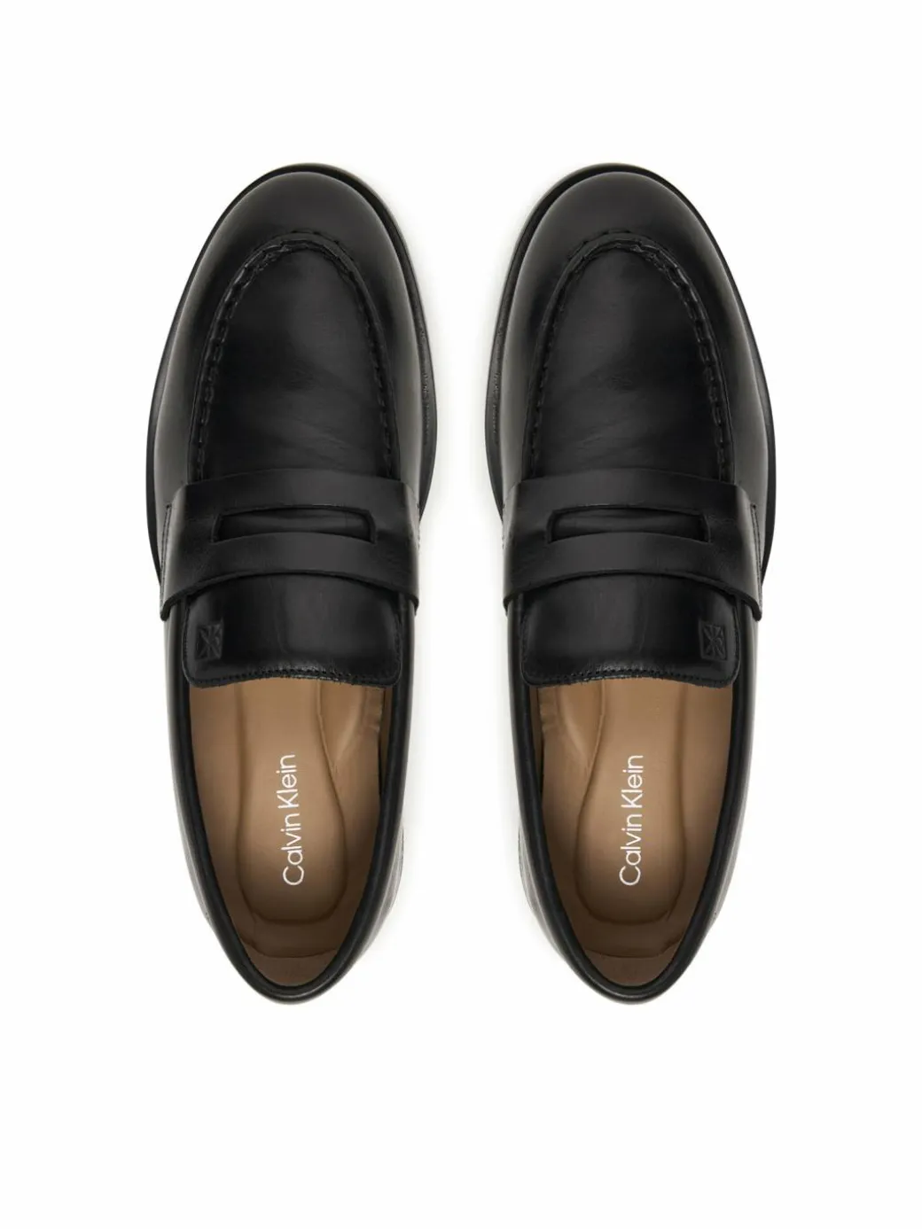 Scarpe basse Ess Rubber Penny Loafer Pol Lth HM0HM02025 Nero