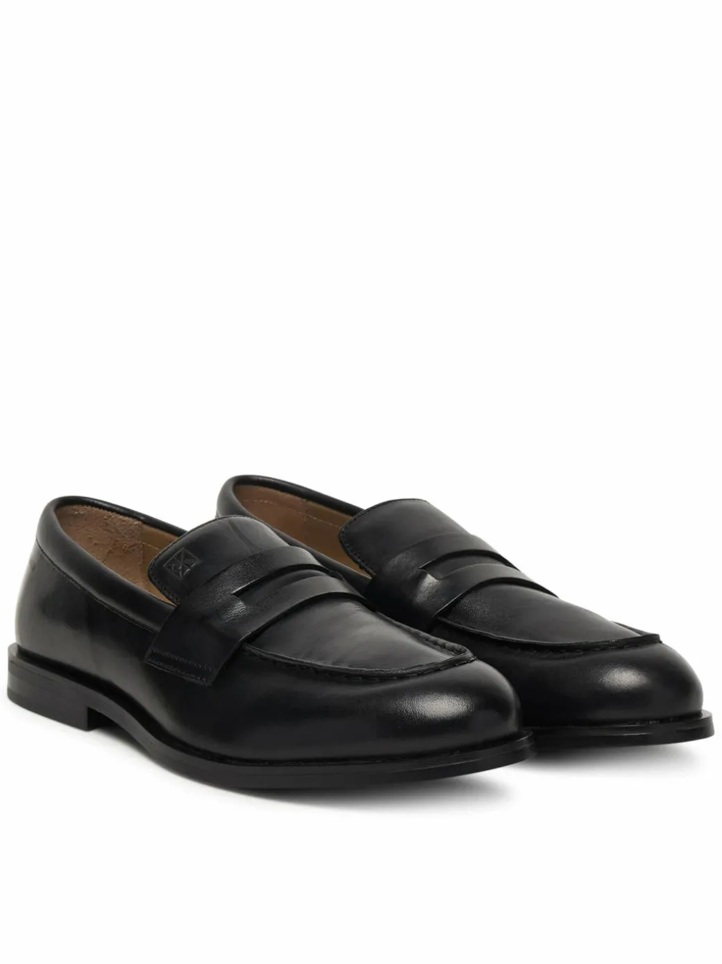 Scarpe basse Ess Rubber Penny Loafer Pol Lth HM0HM02025 Nero