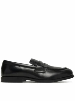 Scarpe basse Ess Rubber Penny Loafer Pol Lth HM0HM02025 Nero
