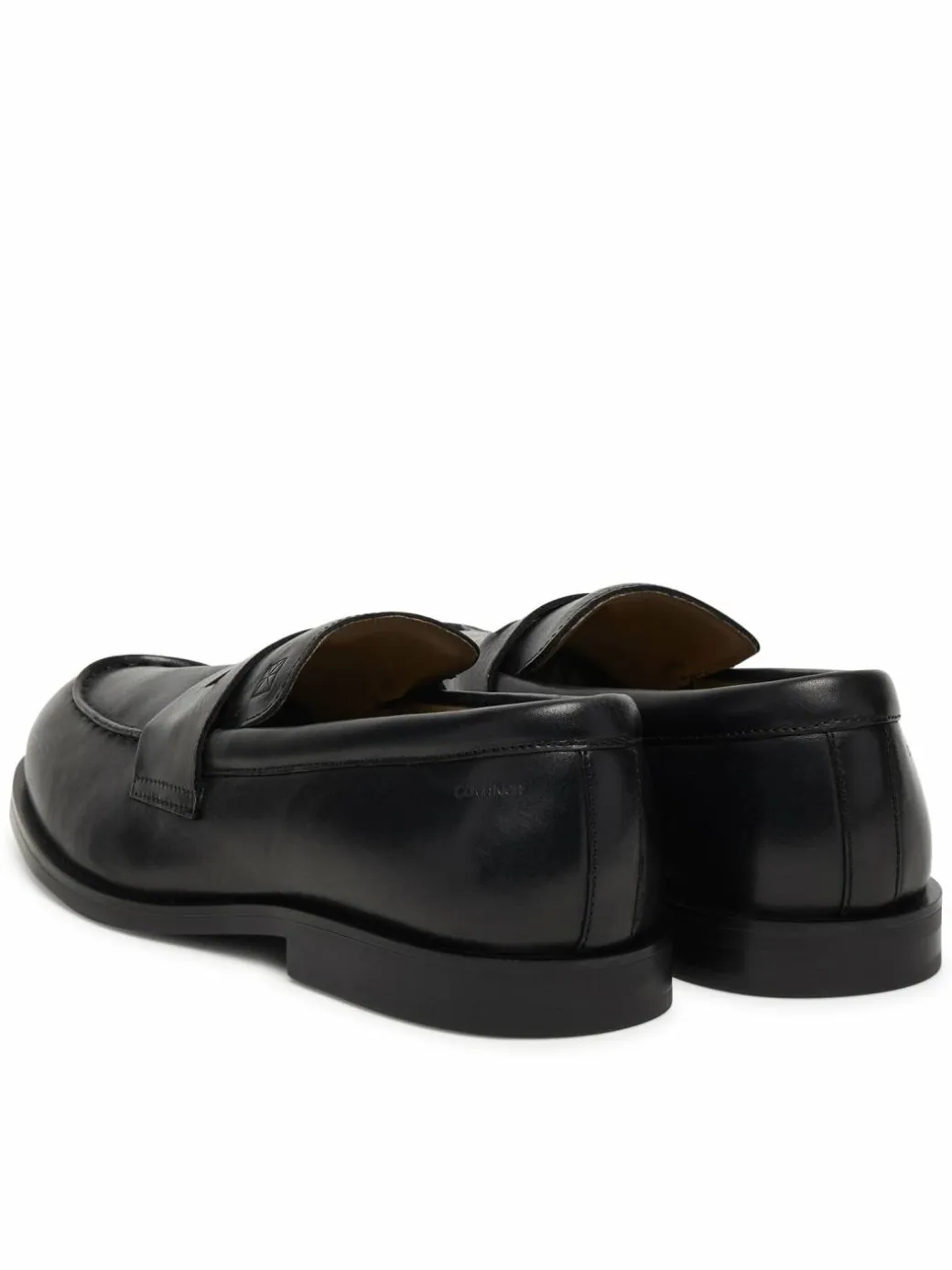 Scarpe basse Ess Rubber Penny Loafer Pol Lth HM0HM02025 Nero