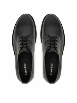 Scarpe basse Flex Dress Derby 4Holes Lth HM0HM01895 Nero