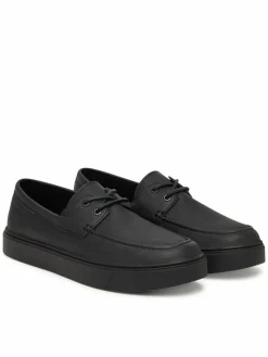 Scarpe basse Hybrid Clean Boat Shoe Lth HM0HM02233 Nero