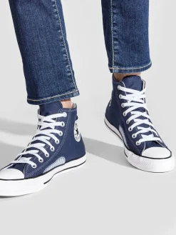 Scarpe da ginnastica Chuck Taylor All Star Hickory Stripe A00480C Blu scuro
