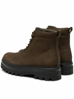 Scarponcini Lugged Laceup Boot Oxf Hiking Nb YM0YM01076 Marrone