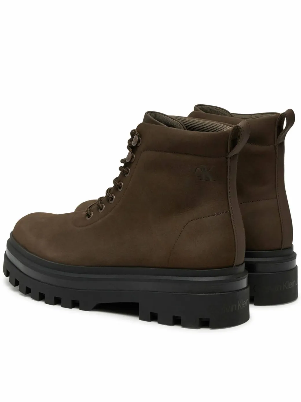 Scarponcini Lugged Laceup Boot Oxf Hiking Nb YM0YM01076 Marrone