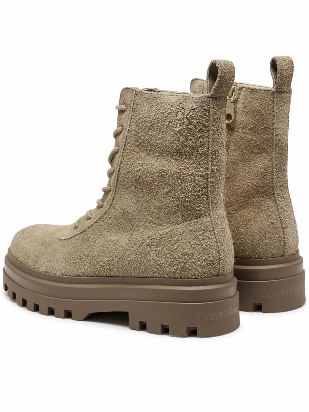 Scarponcini Lugged Lace Zip Boot Oxf Hr Su YM0YM01068 Beige