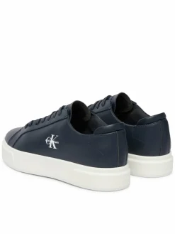 Sneakers Basket Cupsole Laceup Lth Ml YM0YM01460 Blu scuro
