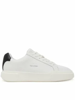 Sneakers Chunky Cupsole Laceup Lth YM0YM01344 Bianco