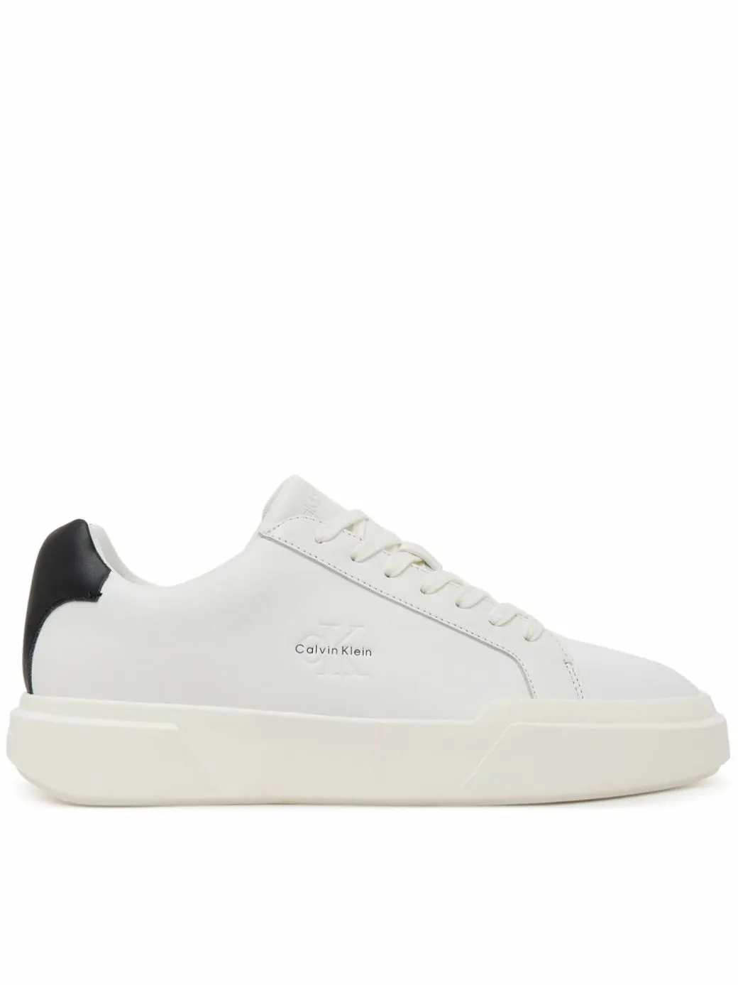Sneakers Chunky Cupsole Laceup Lth YM0YM01344 Bianco