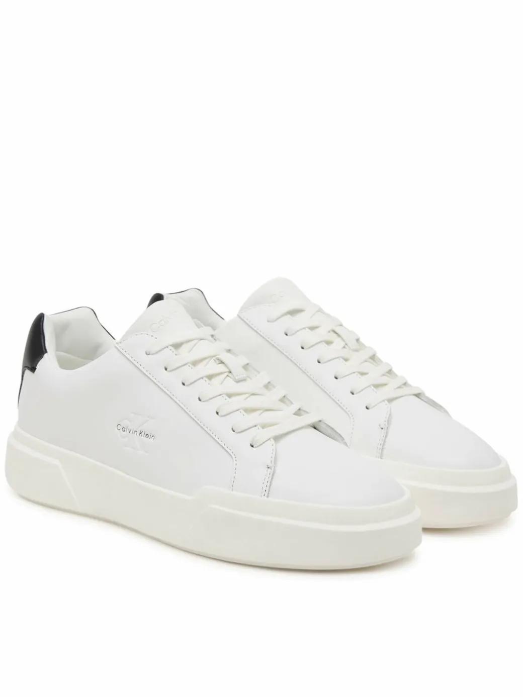 Sneakers Chunky Cupsole Laceup Lth YM0YM01344 Bianco