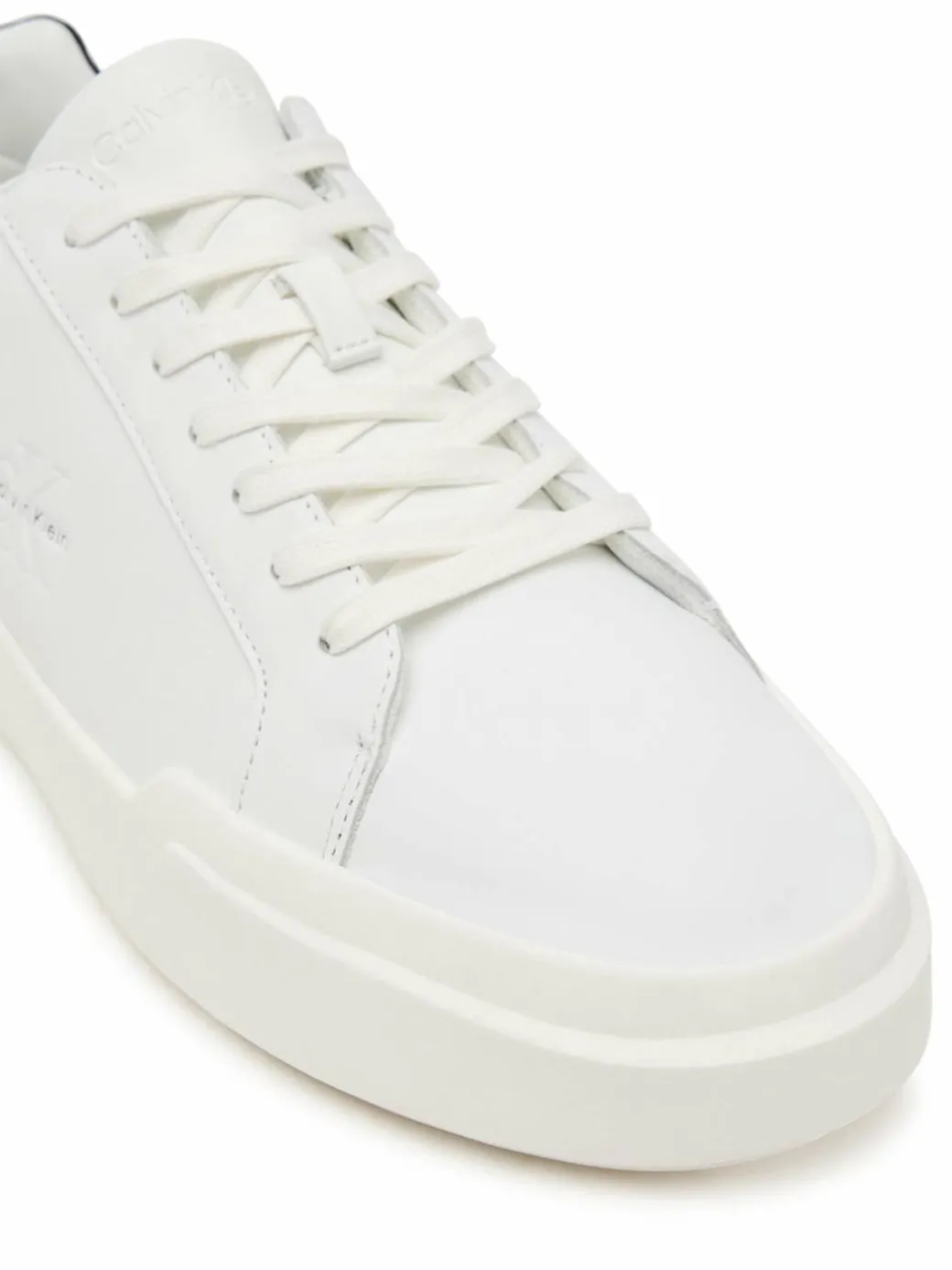 Sneakers Chunky Cupsole Laceup Lth YM0YM01344 Bianco