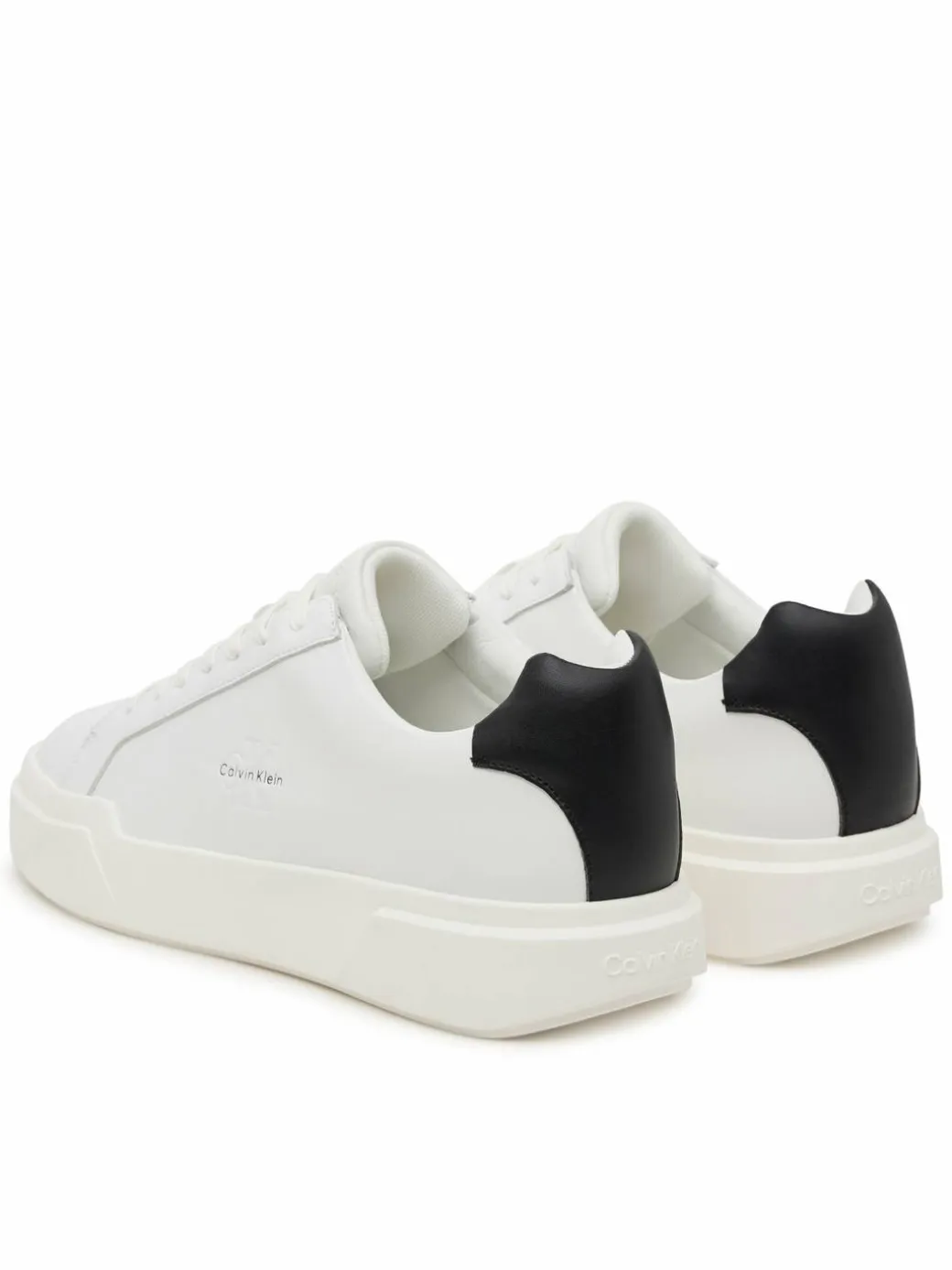 Sneakers Chunky Cupsole Laceup Lth YM0YM01344 Bianco