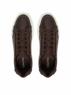 Sneakers Chunky Cupsole Lace Up Lth Pinch YM0YM01454 Bordeaux