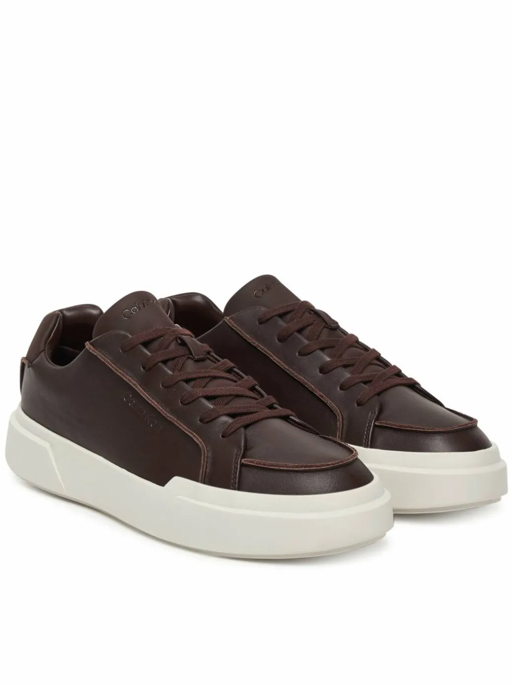 Sneakers Chunky Cupsole Lace Up Lth Pinch YM0YM01454 Bordeaux