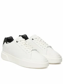 Sneakers Chunky Cupsole Laceup Clean Lth HM0HM02239 Bianco