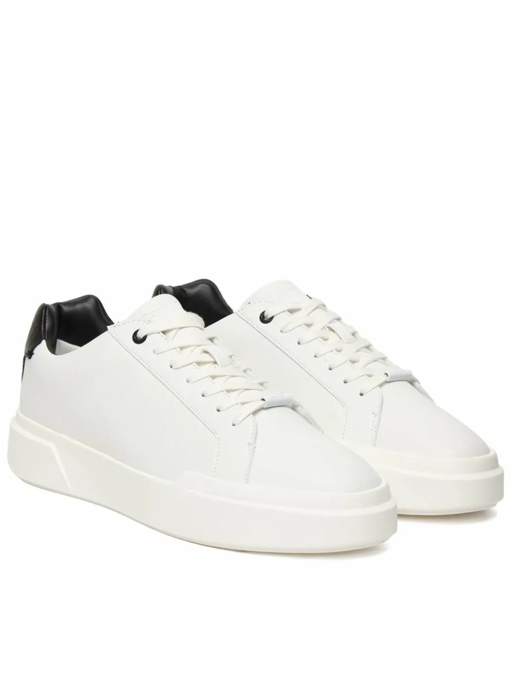 Sneakers Chunky Cupsole Laceup Clean Lth HM0HM02239 Bianco
