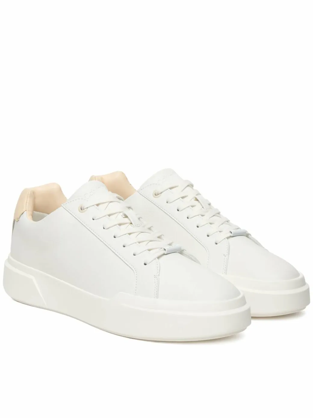 Sneakers Chunky Cupsole Laceup Clean Lth HM0HM02239 Bianco