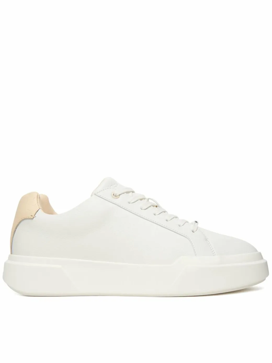 Sneakers Chunky Cupsole Laceup Clean Lth HM0HM02239 Bianco