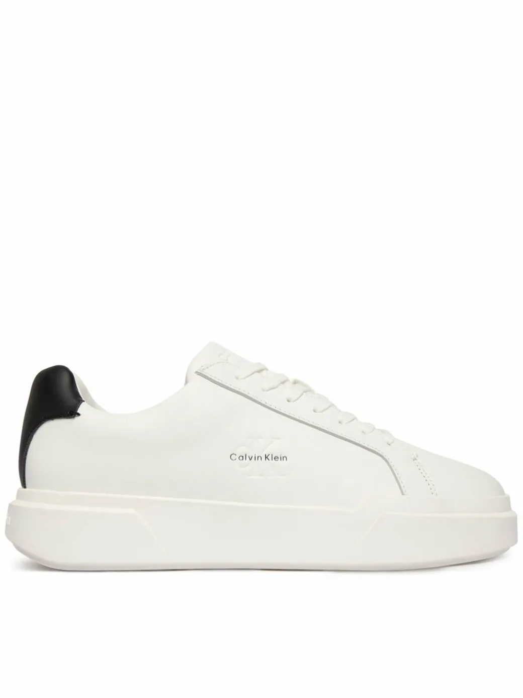Sneakers Chunky Cupsole Laceup Lth YM0YM01344 Bianco