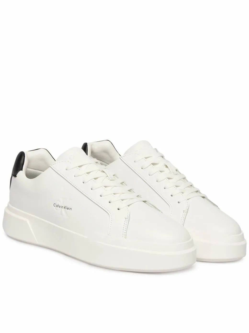 Sneakers Chunky Cupsole Laceup Lth YM0YM01344 Bianco